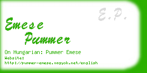 emese pummer business card
